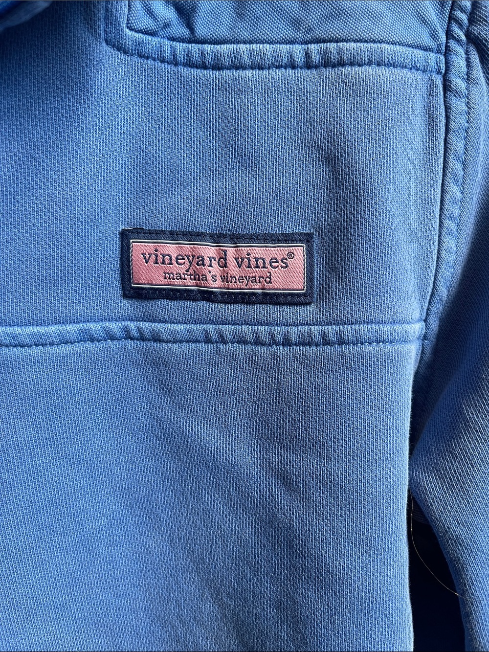 Vineyard Vines Bright Blue Half-Zip Pullover - Picture 3 of 3